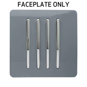 Warm Grey Spare Plate Wiring Accessories Trendi Decorative Screwless